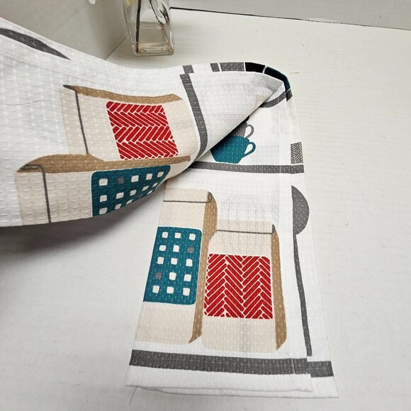 New Kitchen Towel Room Essentials Cotton 16 X 28 Baking Accessories Print - Picture 5 of 11